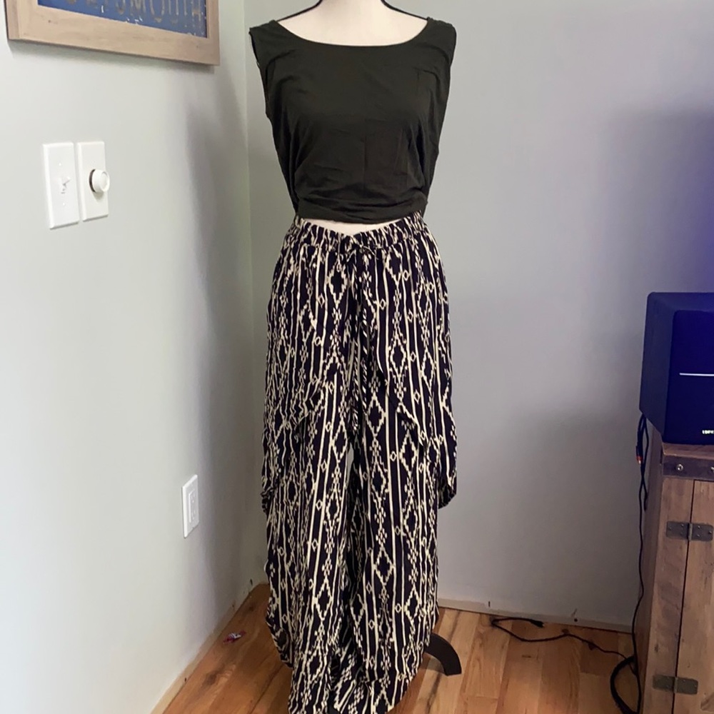 Aztec palazzo pants